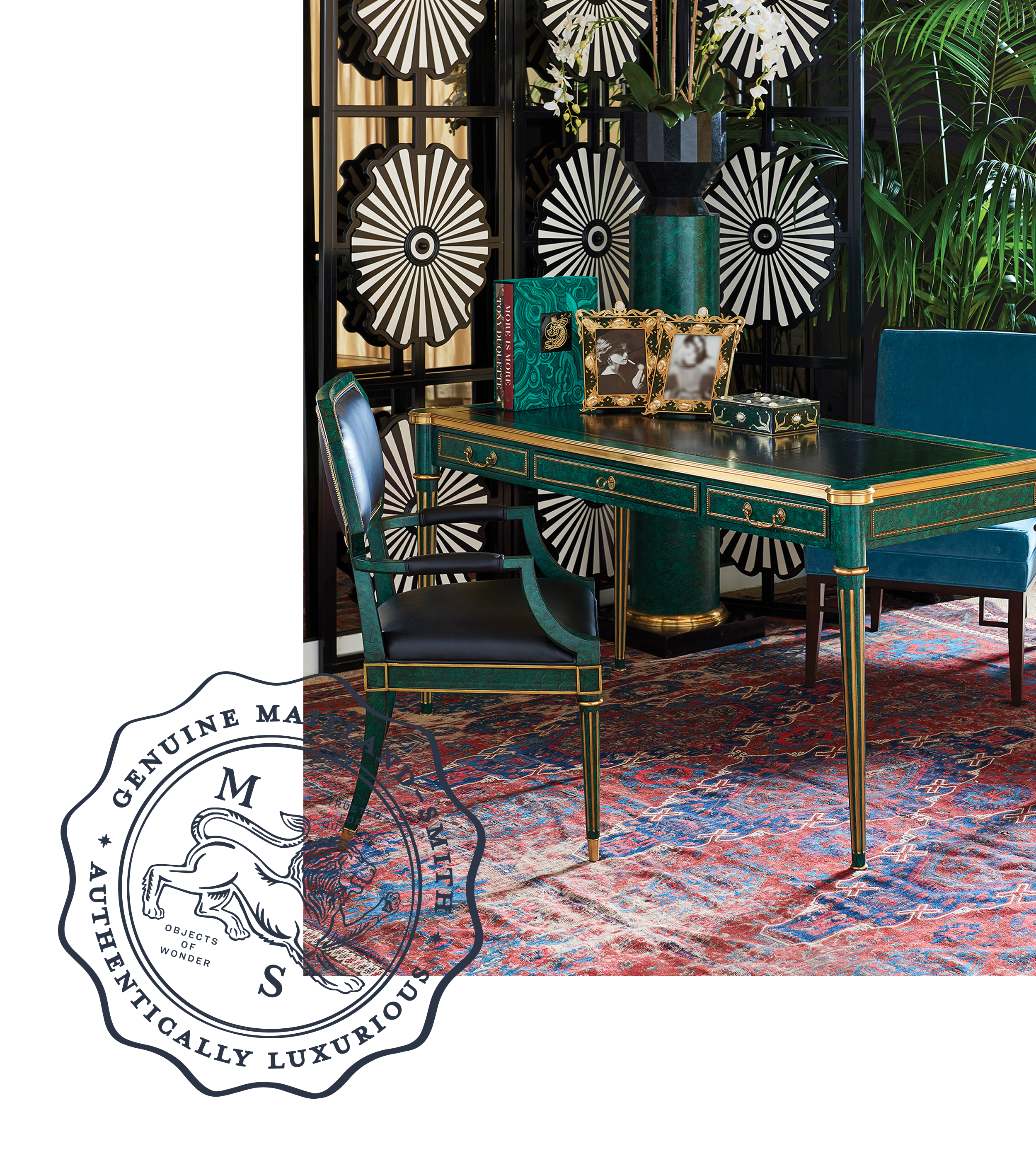 Picture of a desk with accessories