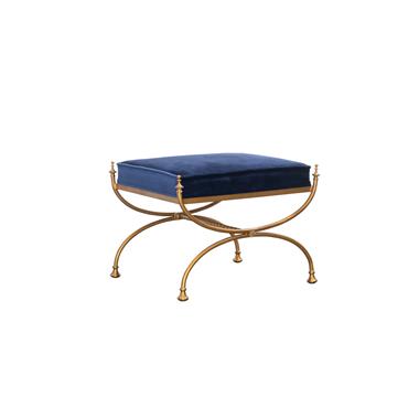 Royal Blue Courtly Bench