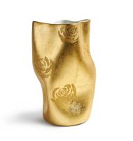 Gold Roses Vase