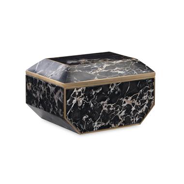 Large Brass And Golden Portoro Box