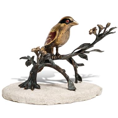 Brass Magpie Sculpture (Sh41-080716)