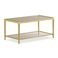 Jinx Brass Rectangle Cocktail Table